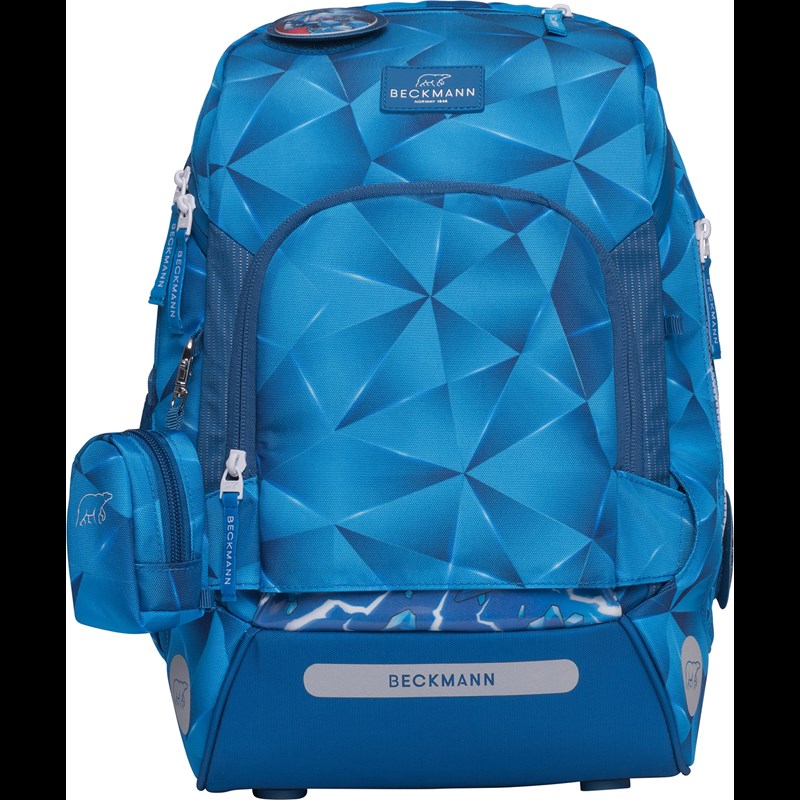 Beckmann Skoletaske Active Air Bl Light Blå/rød 4