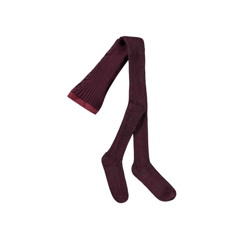 Molo Strumpbyxor Glitter Rib Bordeaux Str. 74-80 1