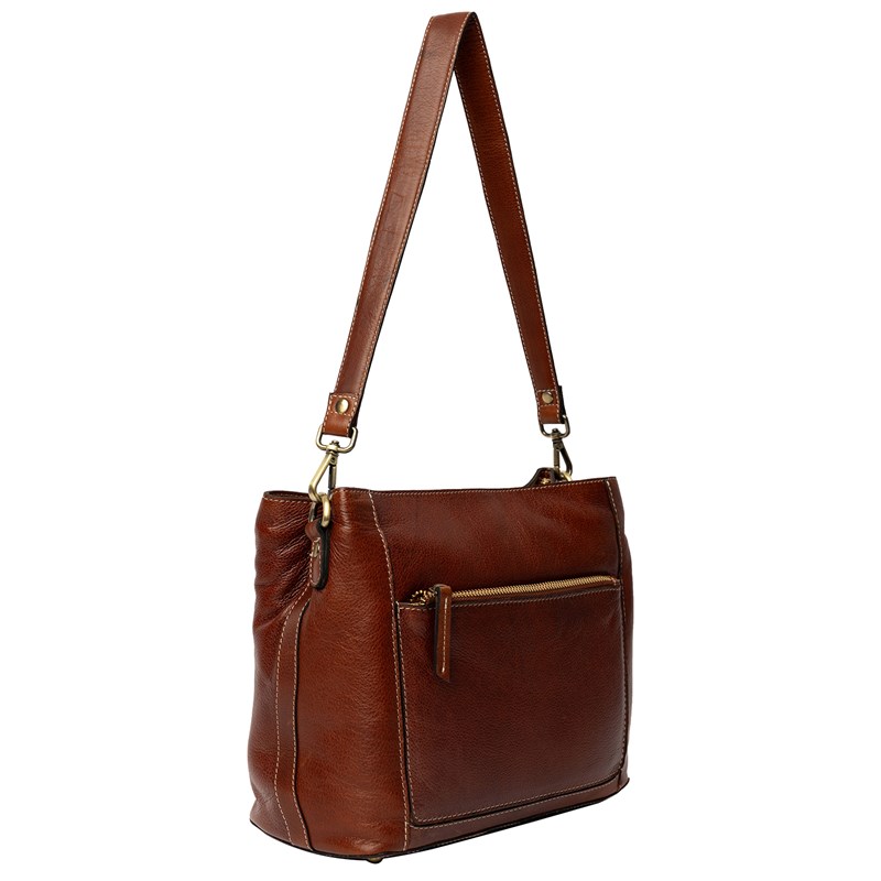 RE:DESIGNED Skuldertaske Myra Small Cognac 3