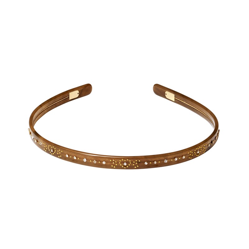 Maanesten Hårbøjle Aziza Brun 1