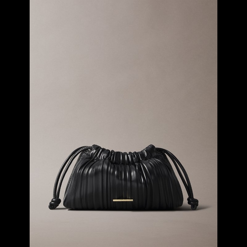 Calvin Klein Crossbody Drawstring Plisse Svart 1