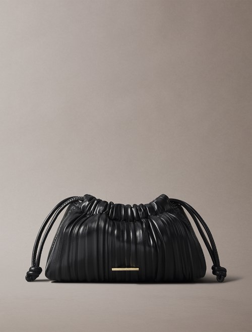 Crossbody Drawstring Plisse