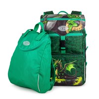 JEVA Skolväska Beginners Dragon Grön