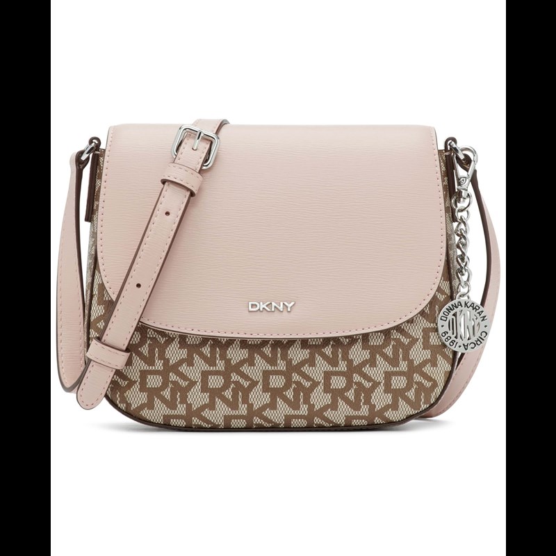 DKNY Skuldertaske Bryant Logo Brunt mønster 1
