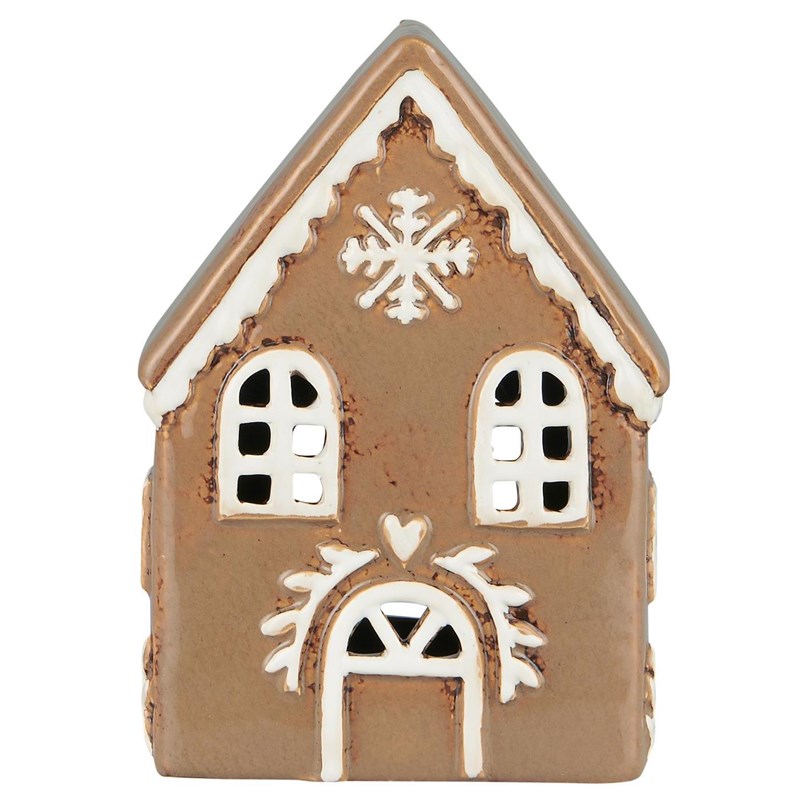 Ib Laursen Fyrfadsstage Hus Stillenat Brun/Beige 1