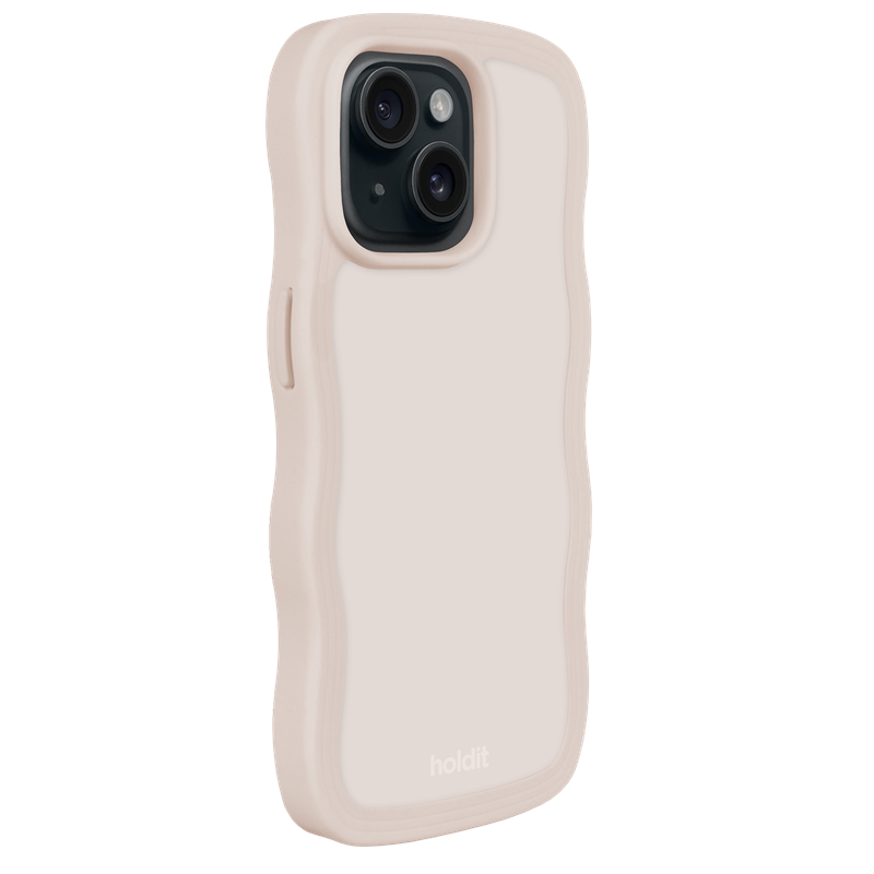 Holdit Mobilcover Wavy Beige Iphone 15 2