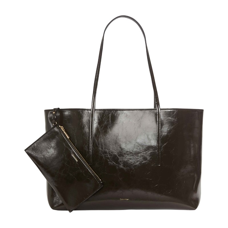 Calvin Klein Shopper Embossed Logo Brun 2
