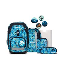 Ergobag Skolväskeset Pack Ocean Dive Blå/Mönster 1