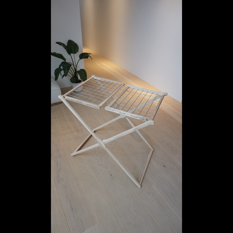 micare Torkställning Massiv ask Brun/beige 3