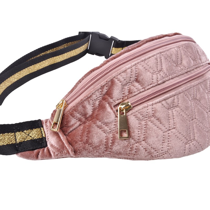 Sofie Schnoor Young Bæltetaske Velour Mørk Rosa 3