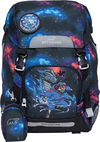 Beckmann Skolväska Classic Ninja Elemen Svart/Röd 1