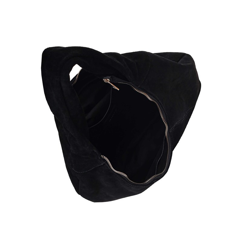 Núnoo Skuldertaske Gabi Suede Sort 3