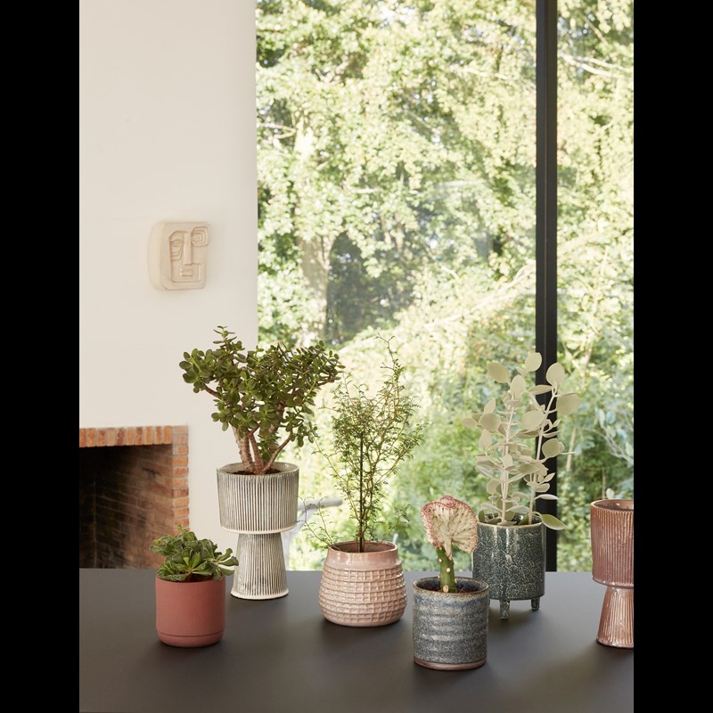 Hübsch Urtepotter sæt 2 stk.  M. Grøn 6