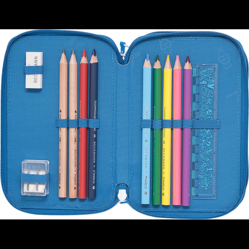 Beckmann Penalhus Blue Lightning 3-lags Blå/rød 2