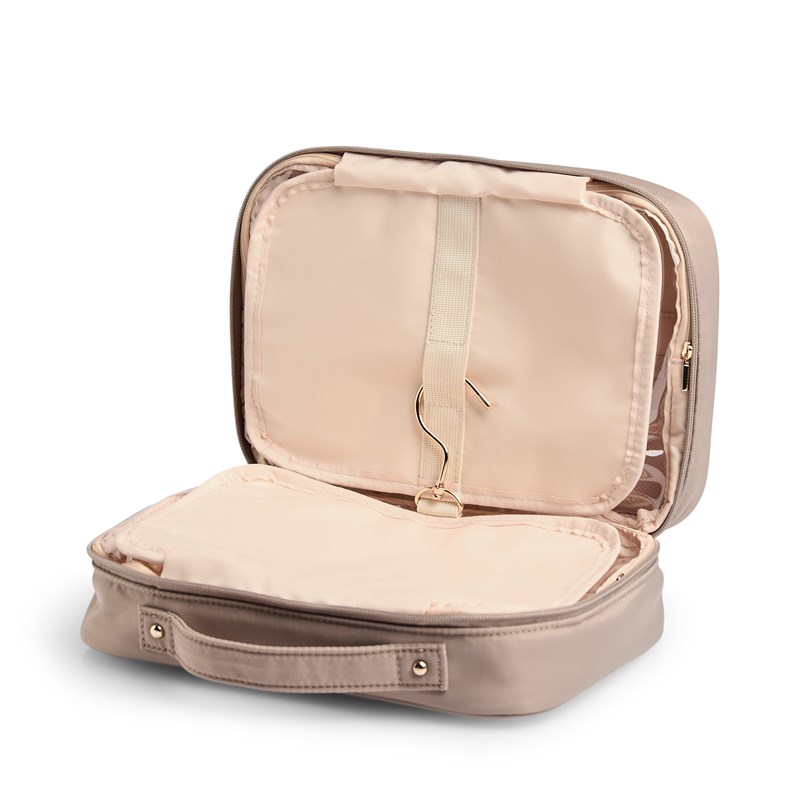 Aura Toilettaske Ibiza med ophæng Beige 10