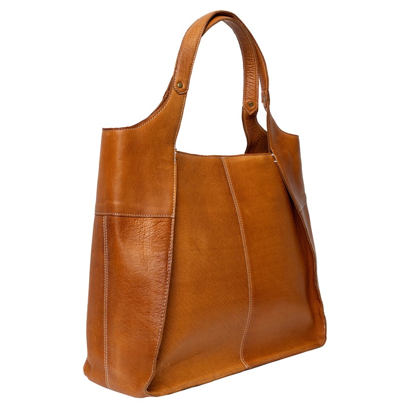 RE:DESIGNED Shopper Jona Big Cognac/brun 3
