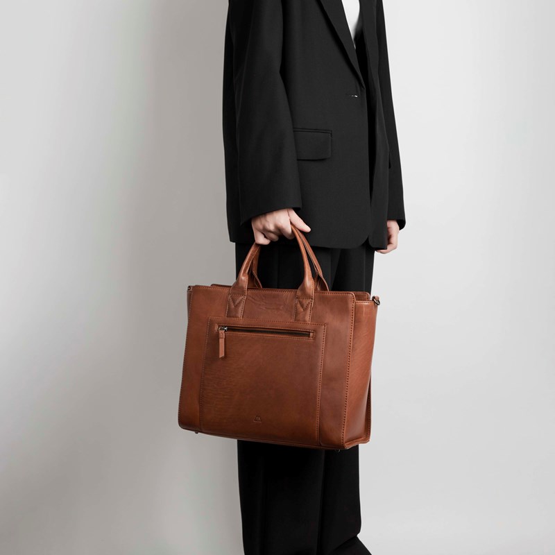 MARKBERG Arbejdstaske Raze Antique Kastanje 15" 8