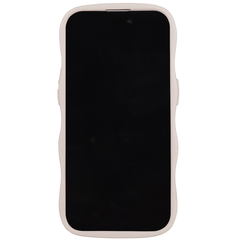 Holdit Mobilcover Wavy Beige Iphone 15 3