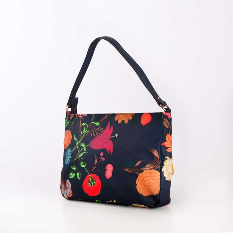 Oilily Skuldertaske M Flat Blå Blomst 3