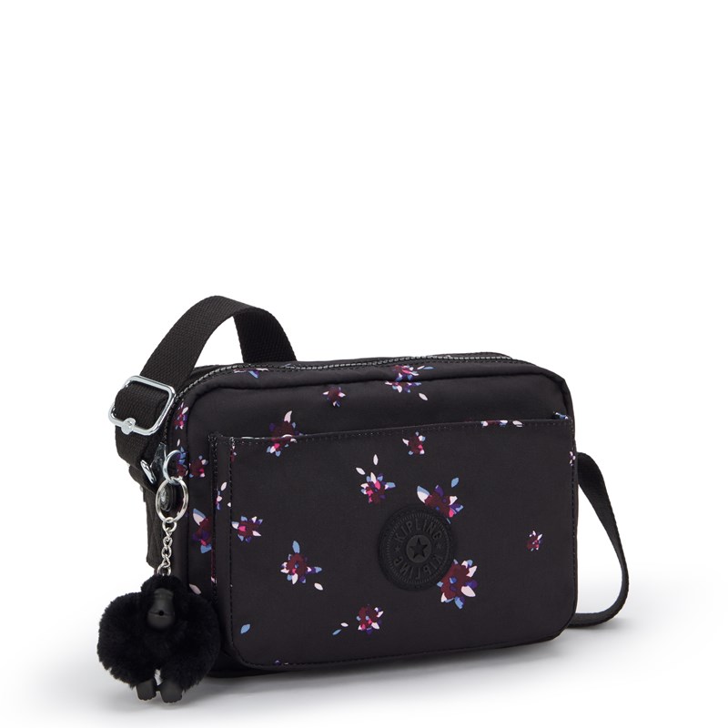 Kipling Crossbody Abanu M Sort/med blomster 4