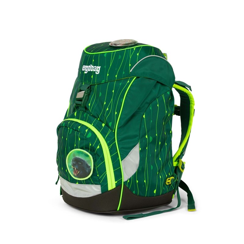 Ergobag Skoletaske Prime Lumi Edition Grøn mønster 6