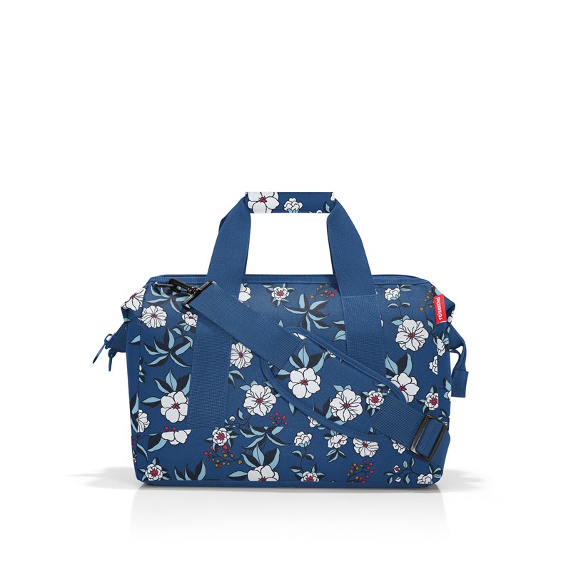 Reisenthel Rejsetaske Allrounder M Blå m/blomst 1