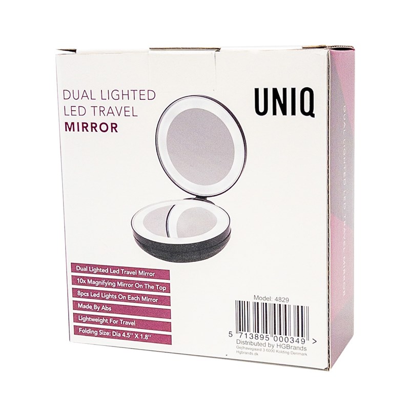 UNIQ Resespegel med  belysning och  Svart 4
