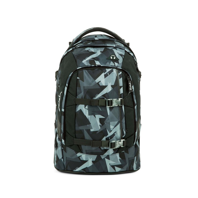 Satch Skoletaske Pack Grå struktur 1
