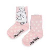 Nordic Buddies Børnestrømpe Mumi Pink Str. 19-21 1