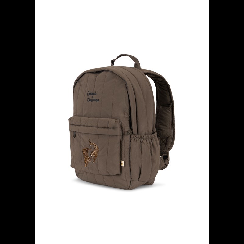 Konges Sløjd Quiltad Ryggsäck Juno Walnut Brun 2