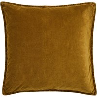 Ib Laursen Kuddfodral Velour Curry gul 50x50cm
