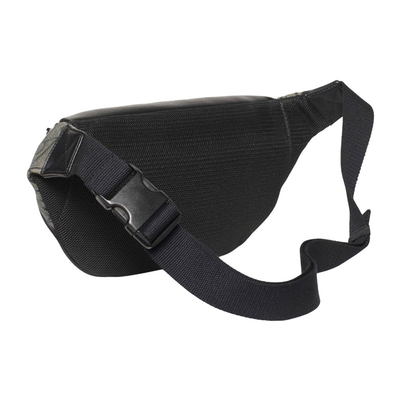 Calvin Klein Bältesväska Emblem Jacquard Svart/Beige 3