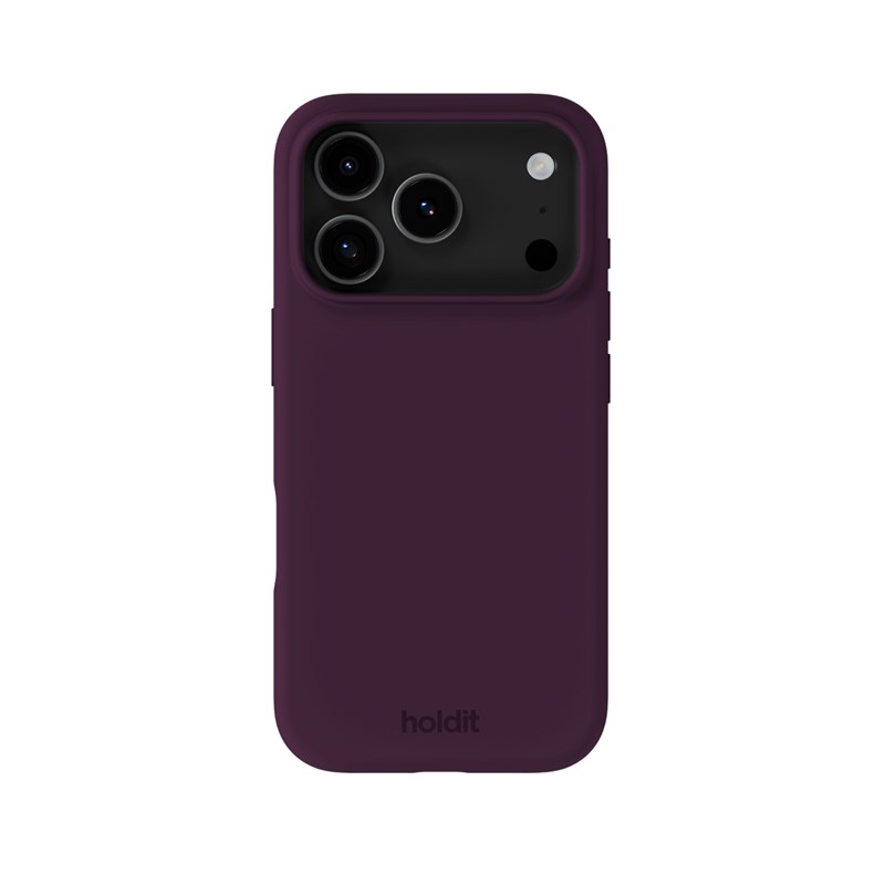 Holdit Mobilcover Deep Plum Blomme iPhone 17 Pro 1