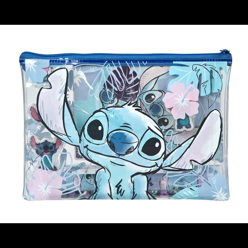 Stitch Pennfodral Lilo & Stitch Lila/ljusblå