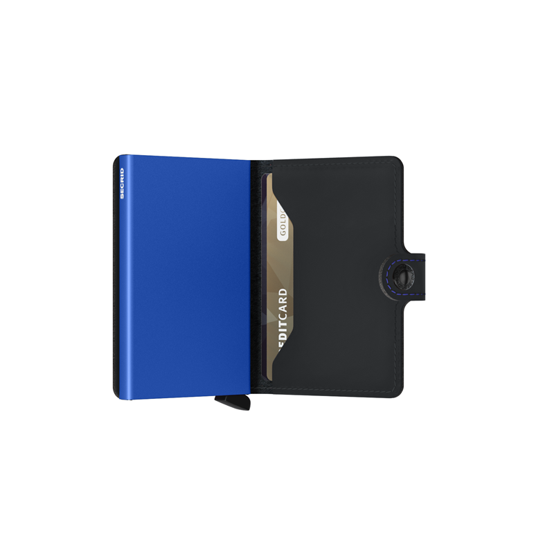 Secrid Korthållare Mini Wallet Svart/Marinblå 4