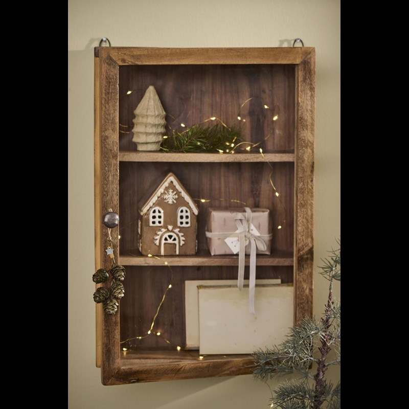 Ib Laursen Fyrfadsstage Hus Stillenat Brun/Beige 3