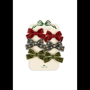 Konges Sløjd Hårspænde Micki Bow 6-Pak Grøn