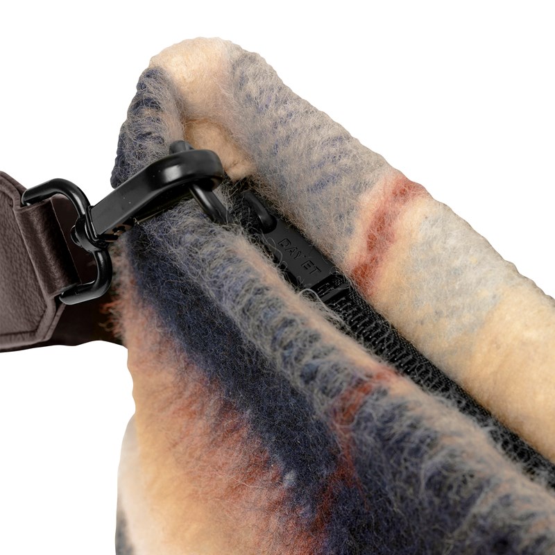 DAY ET Crossbody Day Woolen Check CB  Blå/gul 3