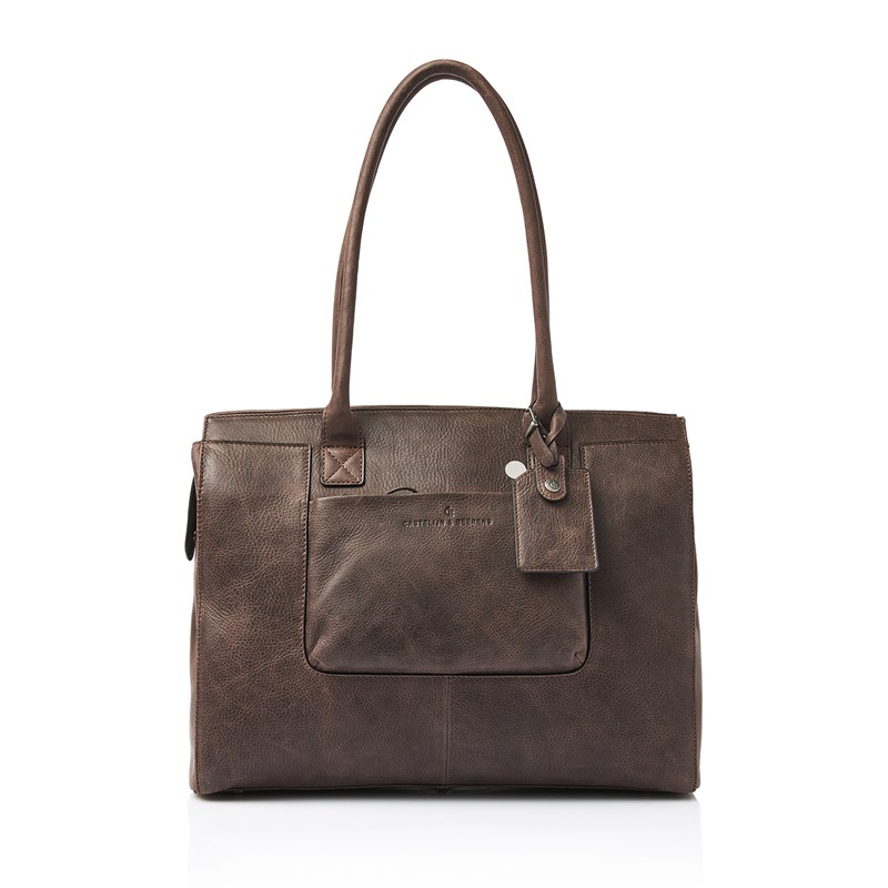 Castelijn & Beerens Axelväska RFID Mocca Brun 15" 1