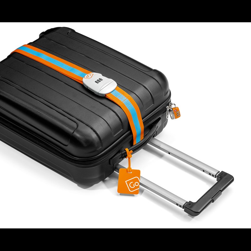 Go Travel Kuffertmærker Blå/orange 6