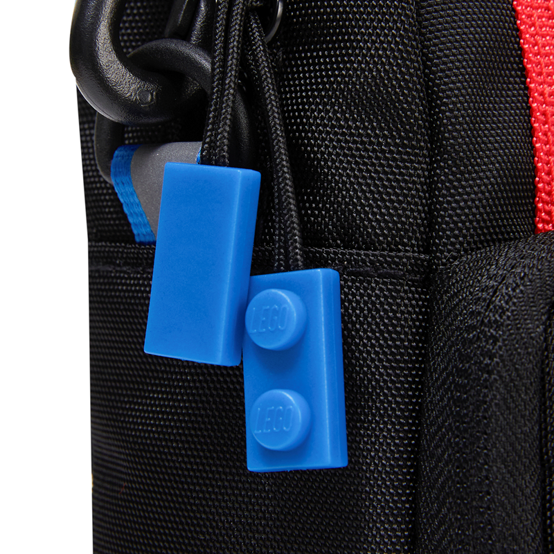 LEGO Bags Crossbody Brick 1x1 Svart/Röd 7