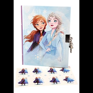 Frozen Dagbog med lås Frozen Lila/ljusblå