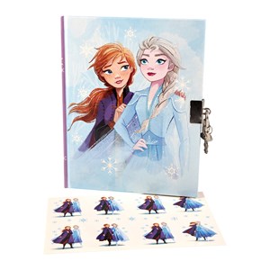 Frozen Dagbog med lås Frozen Lila/ljusblå