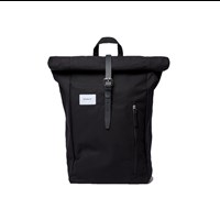 Sandqvist Ryggsäck Rolltop Dante Svart 16" 1