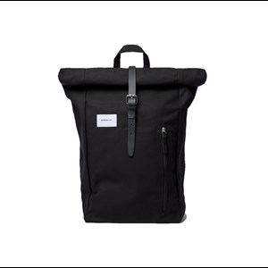 Sandqvist Ryggsäck Rolltop Dante 16" Svart