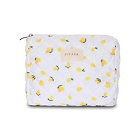 PITAYA Toilettaske M Yellow Lemon Lemon mønster