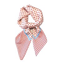 By Stær Scarf Callie  Röd/Vit