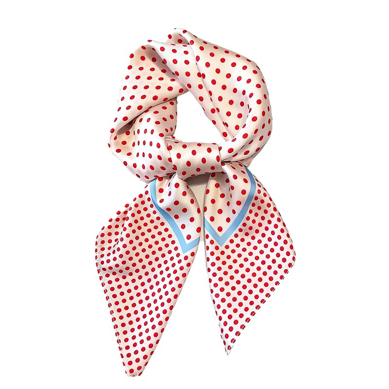 By Stær Scarf Callie  Röd/Vit