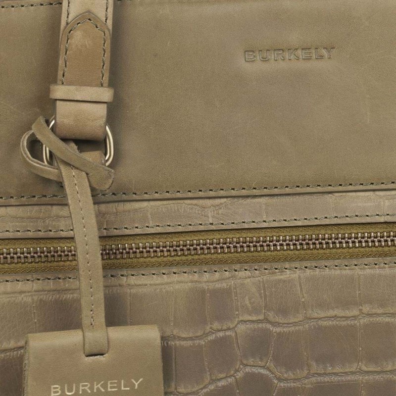 Burkely Skuldertaske Croco Cassy Grøn 6