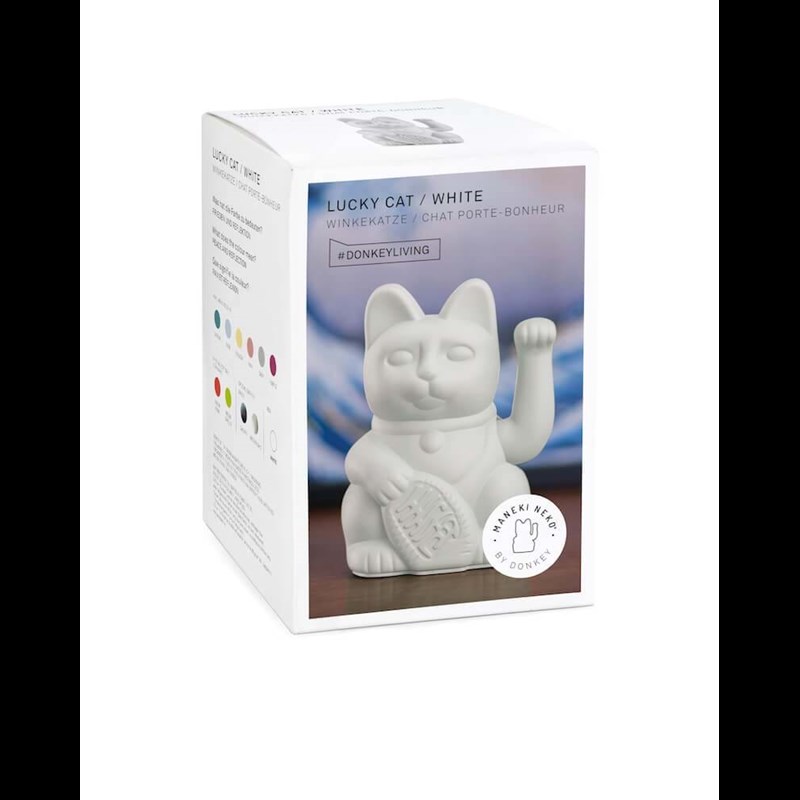Donkey Vinkekat Maneki Neko Hvid 3